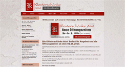 Desktop Screenshot of klosterschaenke-attel.de