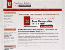 Tablet Screenshot of klosterschaenke-attel.de